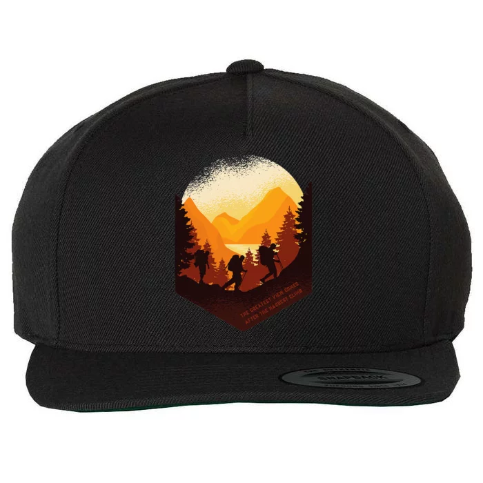 The Best View Comes After The Hardest Climb Wool Snapback Cap