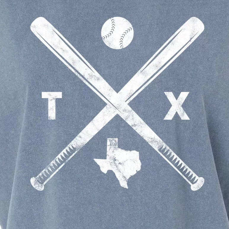 Texas Baseball Vintage Sport Garment-Dyed Women's Muscle Tee