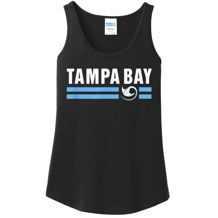 Tampa Bay Vintage TB Local Stingray Native Tampa Bay Fan Ladies Essential Tank