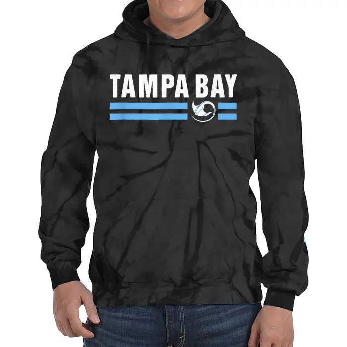 Tampa Bay Vintage TB Local Stingray Native Tampa Bay Fan Tie Dye Hoodie