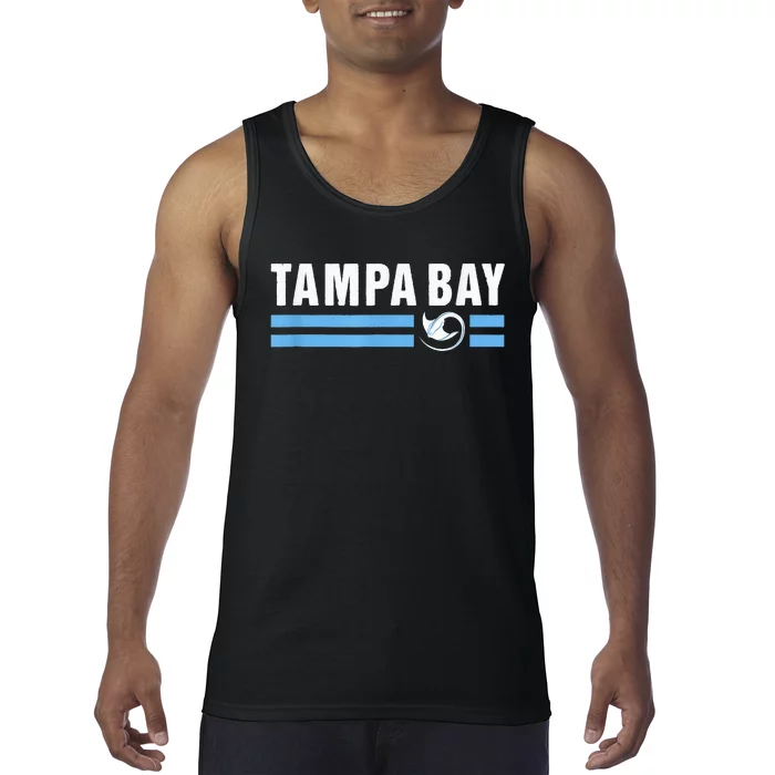 Tampa Bay Vintage TB Local Stingray Native Tampa Bay Fan Tank Top