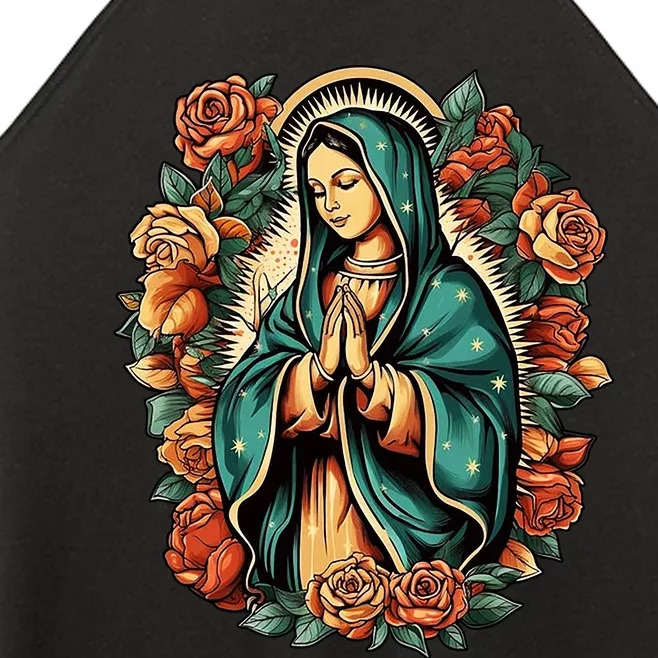 The Blessed Virgin Mary Is The Mother Of Jesus Christ Women’s Perfect Tri Rocker Tank