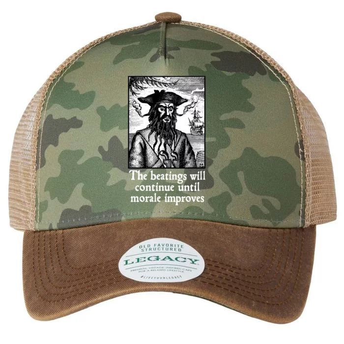 The Beatings Will Continue Until Morale Improves Legacy Tie Dye Trucker Hat