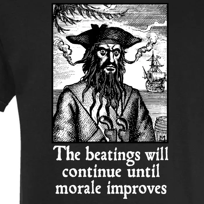 The Beatings Will Continue Until Morale Improves Garment-Dyed Heavyweight T-Shirt