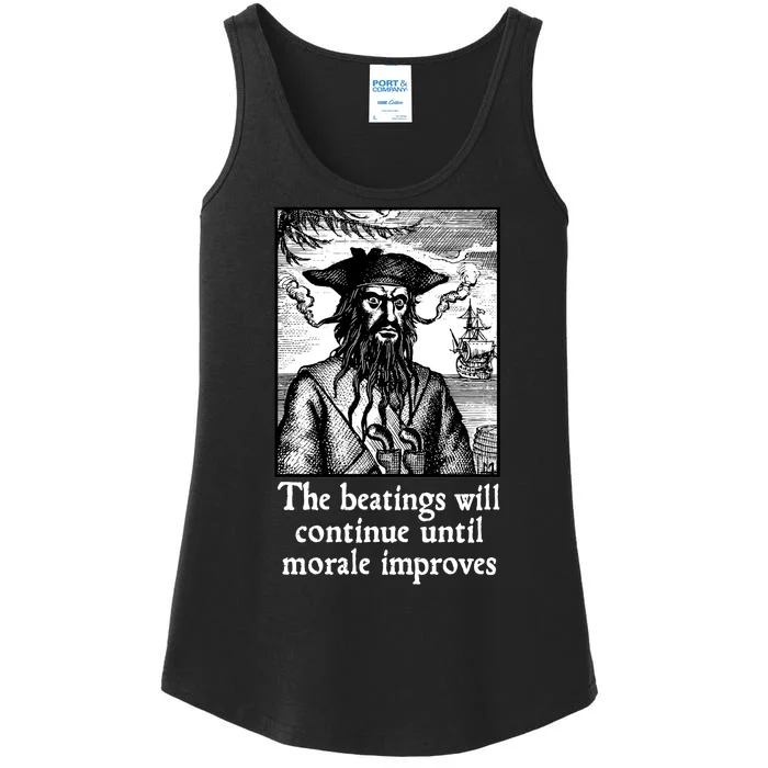 The Beatings Will Continue Until Morale Improves Ladies Essential Tank