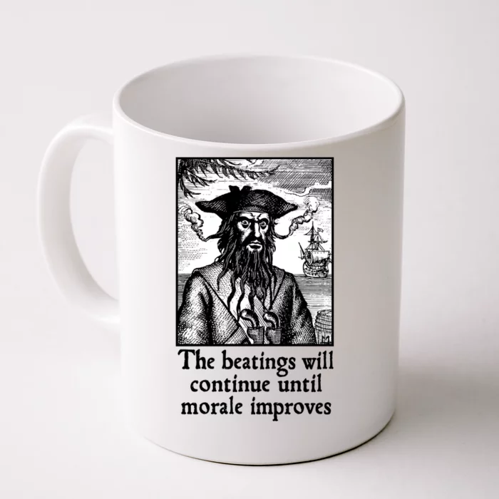 The Beatings Will Continue Until Morale Improves Front & Back Coffee Mug