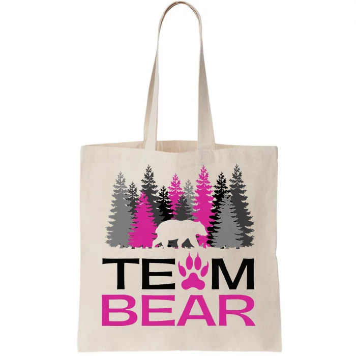 Team Bear Woman Pink Tote Bag