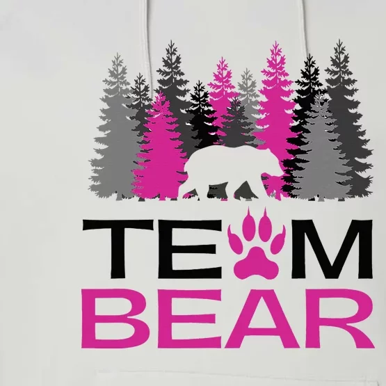 Team Bear Woman Pink Performance Fleece Hoodie