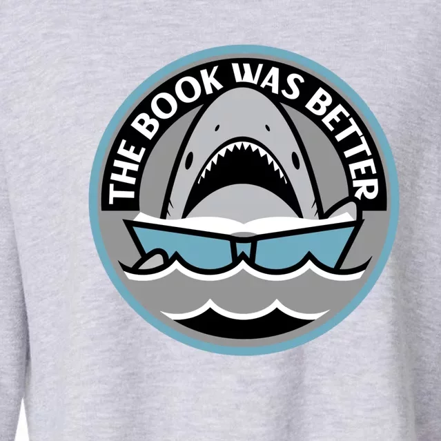 THE BOOK WAS BETTER Cropped Pullover Crew