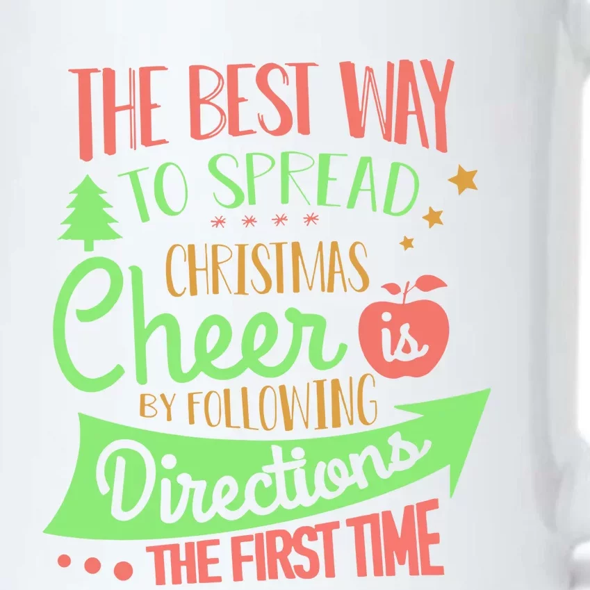 The Best Way To Celebrate The Christmas Teacher Black Color Changing Mug