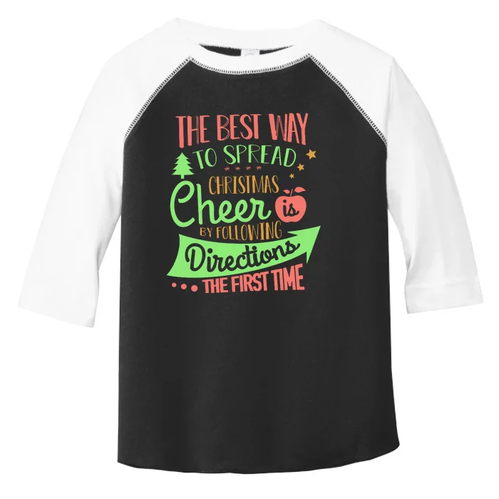 The Best Way To Celebrate The Christmas Teacher Toddler Fine Jersey T-Shirt