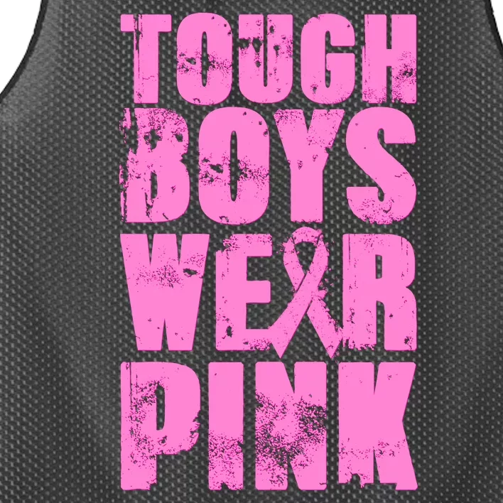 Tough Boyz Wear Pink Support Breast Cancer Awareness Mesh Reversible Basketball Jersey Tank