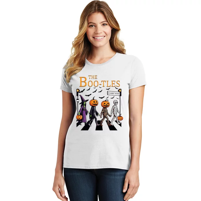 The Bootles Witchy Halloween Gifts Pumpkin Trick Or Treat Women's T-Shirt