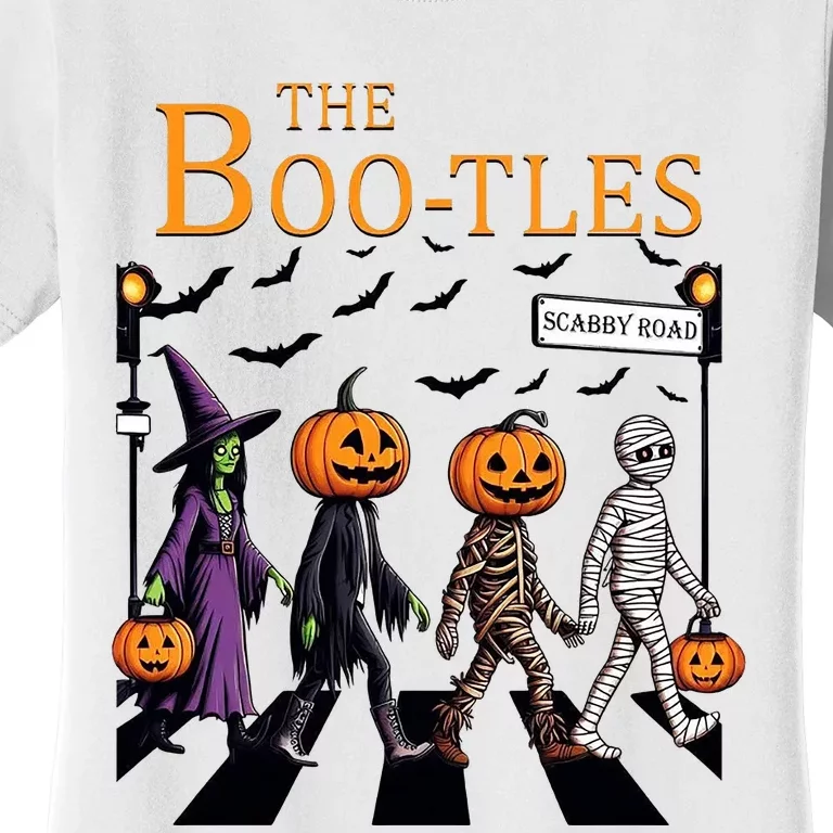 The Bootles Witchy Halloween Gifts Pumpkin Trick Or Treat Women's T-Shirt