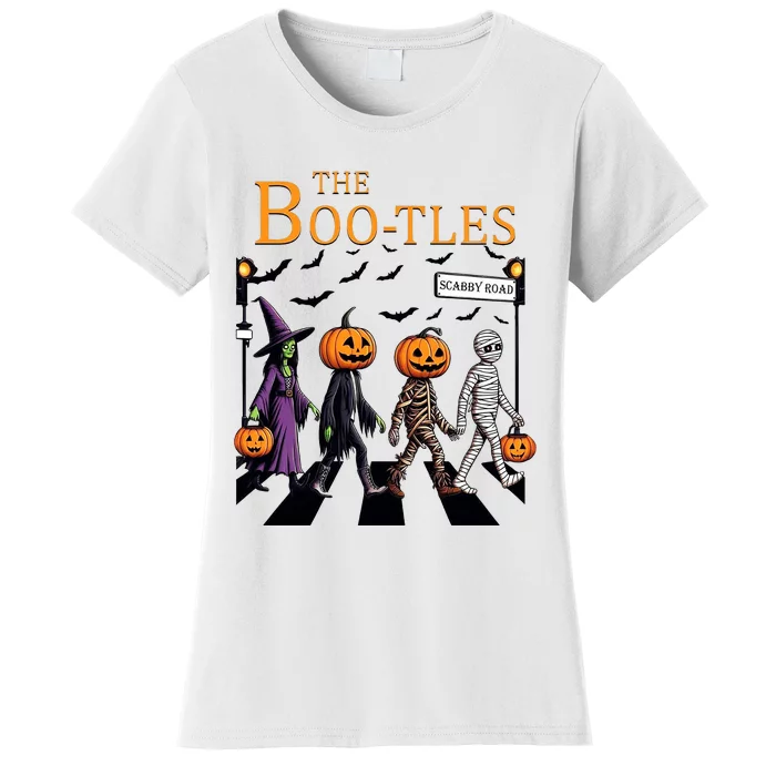 The Bootles Witchy Halloween Gifts Pumpkin Trick Or Treat Women's T-Shirt