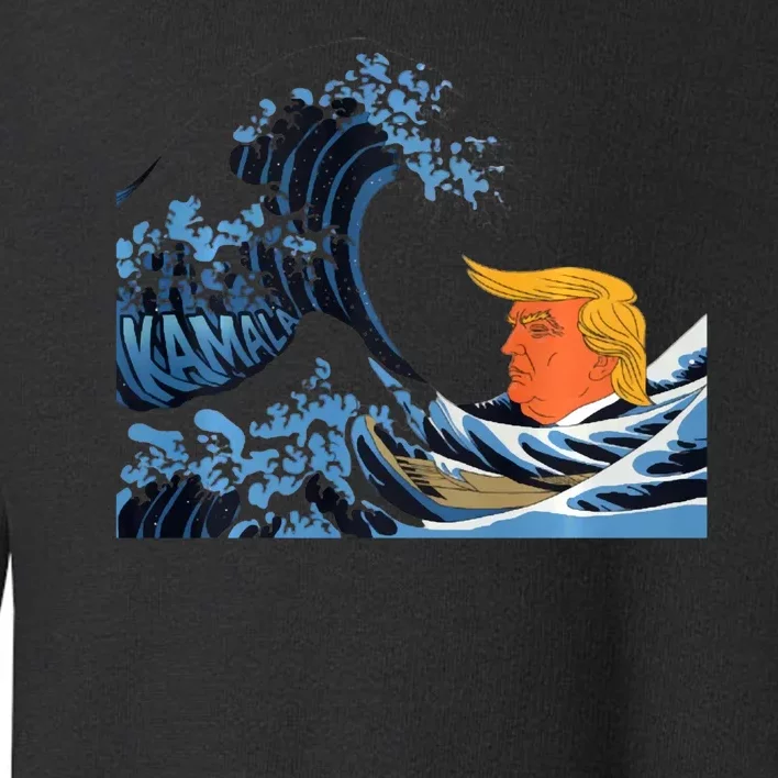 The Blue Wave Anti Trump KamalaS Momentum Toddler Sweatshirt