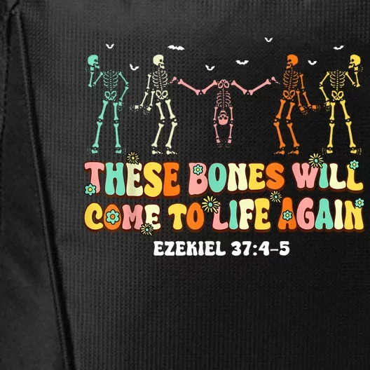 These Bones Will Come To Life Again Ezekiel 37:45 Christian City Backpack