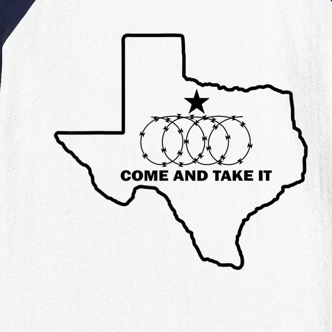 Texas Barbed Wire Come And Take It Baseball Sleeve Shirt