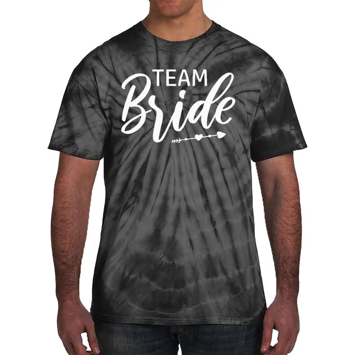 Team Bride Wedding Party Tie-Dye T-Shirt