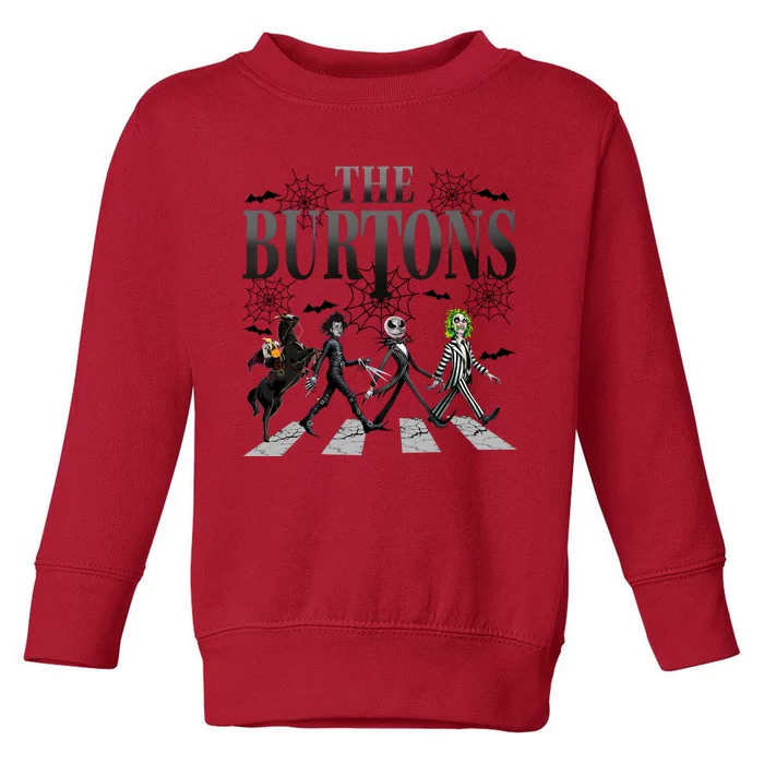 The Burtons Walking Street The Burtons Friends Halloween Jack Skellington Toddler Sweatshirt