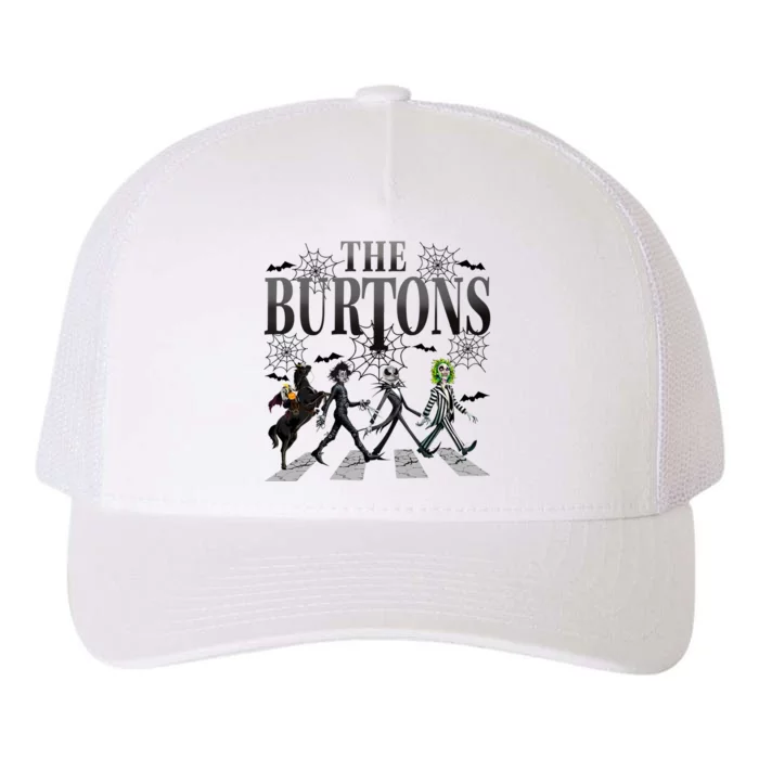 The Burtons Walking Street The Burtons Friends Halloween Jack Skellington Yupoong Adult 5-Panel Trucker Hat