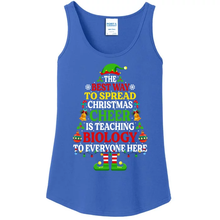 The Best Way To Spread Christmas Cheer Is Teaching Biology Gift Ladies Essential Tank