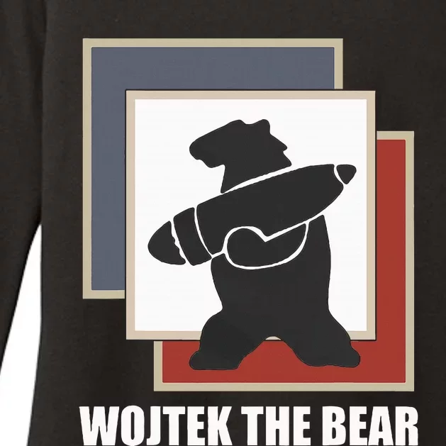 The Bear Wojtek Polish Bear Womens CVC Long Sleeve Shirt