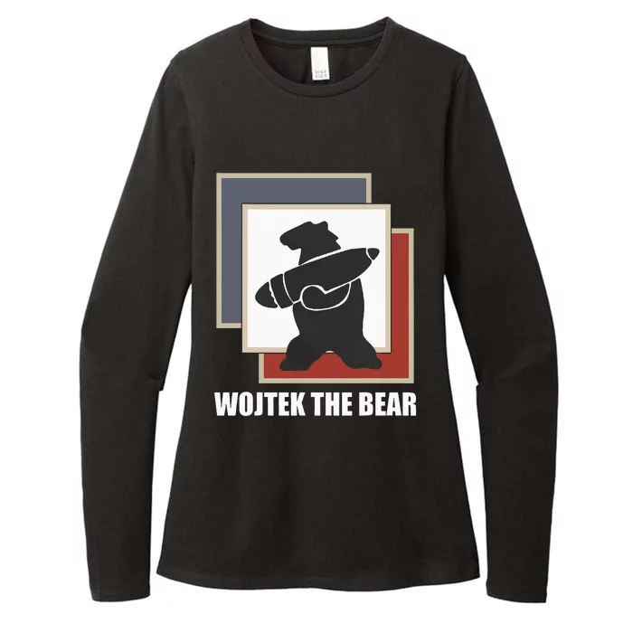 The Bear Wojtek Polish Bear Womens CVC Long Sleeve Shirt