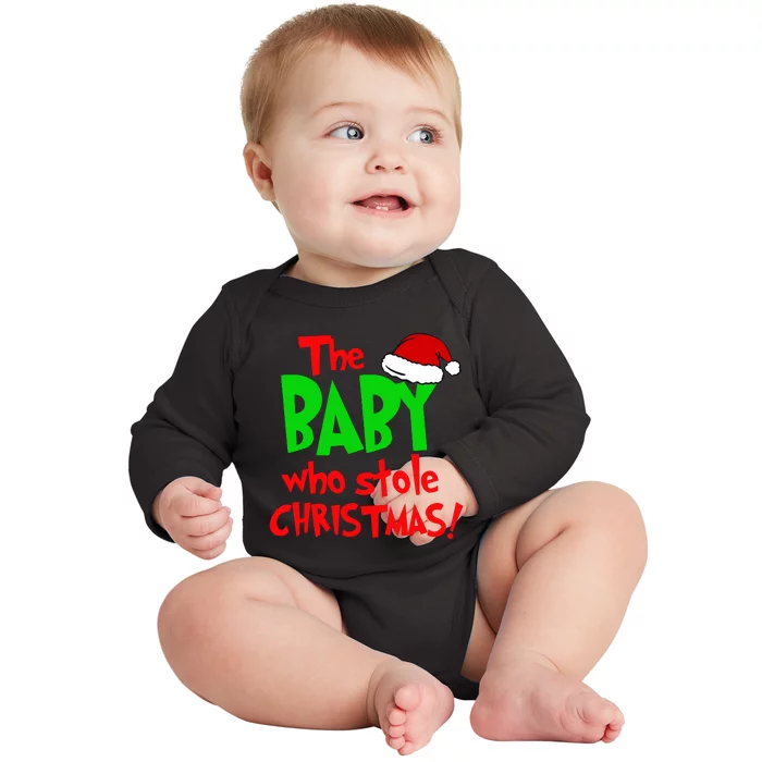 The Baby Who Stole Christmas Baby Long Sleeve Bodysuit