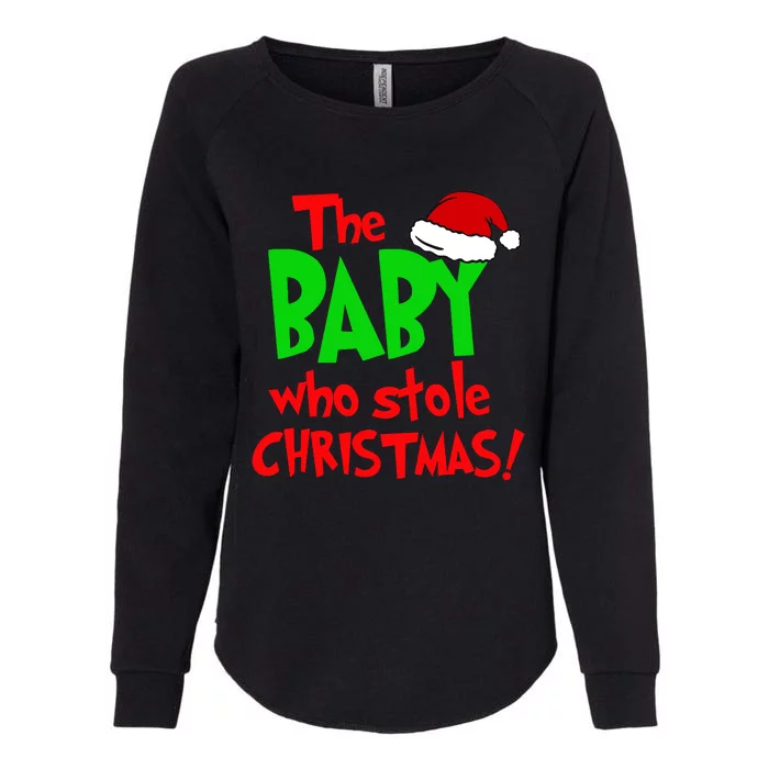 The Baby Who Stole Christmas Womens California Wash Sweatshirt