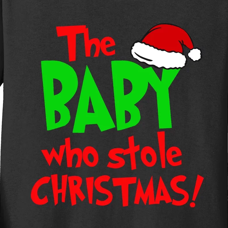 The Baby Who Stole Christmas Kids Long Sleeve Shirt