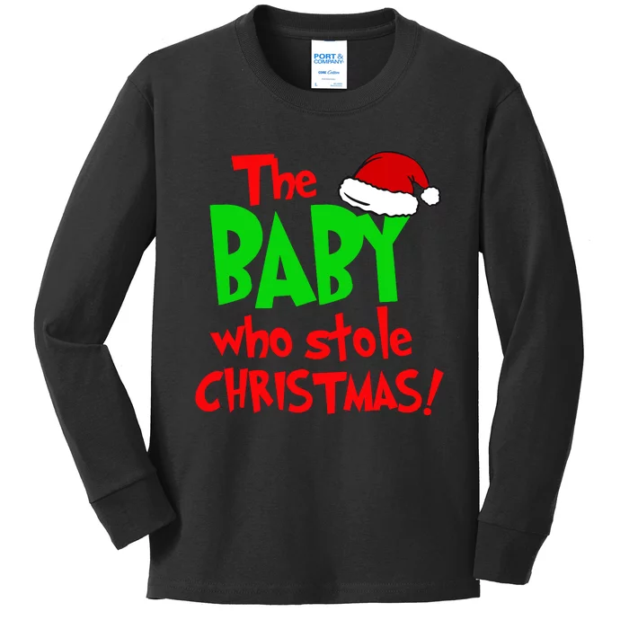 The Baby Who Stole Christmas Kids Long Sleeve Shirt