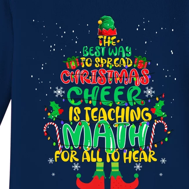 The Best Way To Spread Christmas Cheer Is Teaching Math Baby Long Sleeve Bodysuit