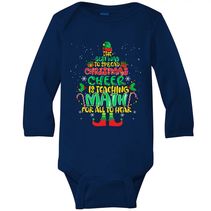 The Best Way To Spread Christmas Cheer Is Teaching Math Baby Long Sleeve Bodysuit