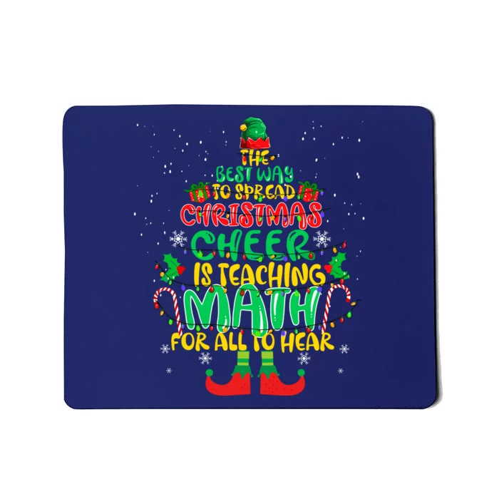 The Best Way To Spread Christmas Cheer Is Teaching Math Mousepad