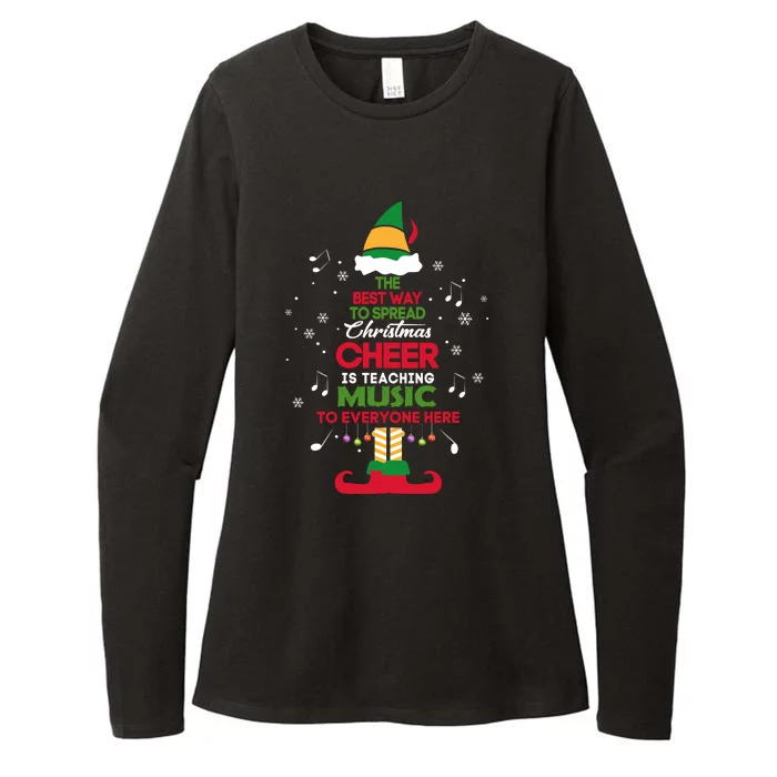 The Best Way To Spread Christmas Cheer Is Teaching Music Womens CVC Long Sleeve Shirt