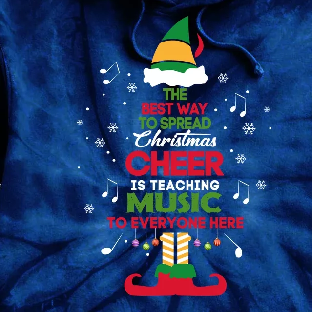 The Best Way To Spread Christmas Cheer Is Teaching Music Tie Dye Hoodie