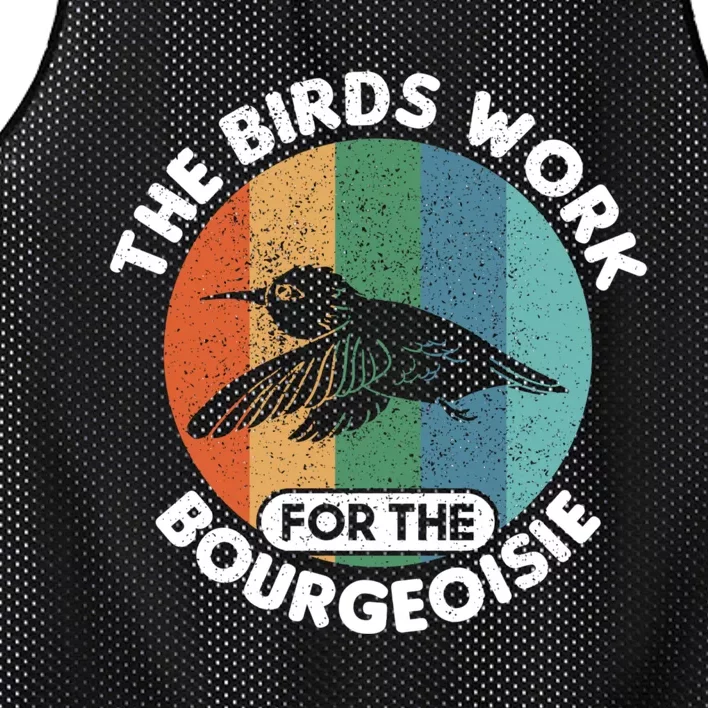 The Birds Work For The Bourgeoisie Bird Mesh Reversible Basketball Jersey Tank