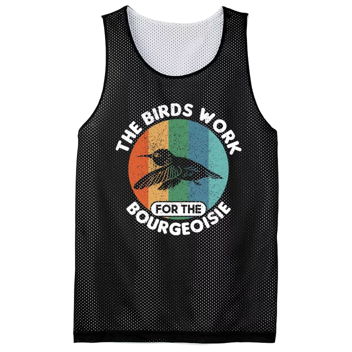 The Birds Work For The Bourgeoisie Bird Mesh Reversible Basketball Jersey Tank