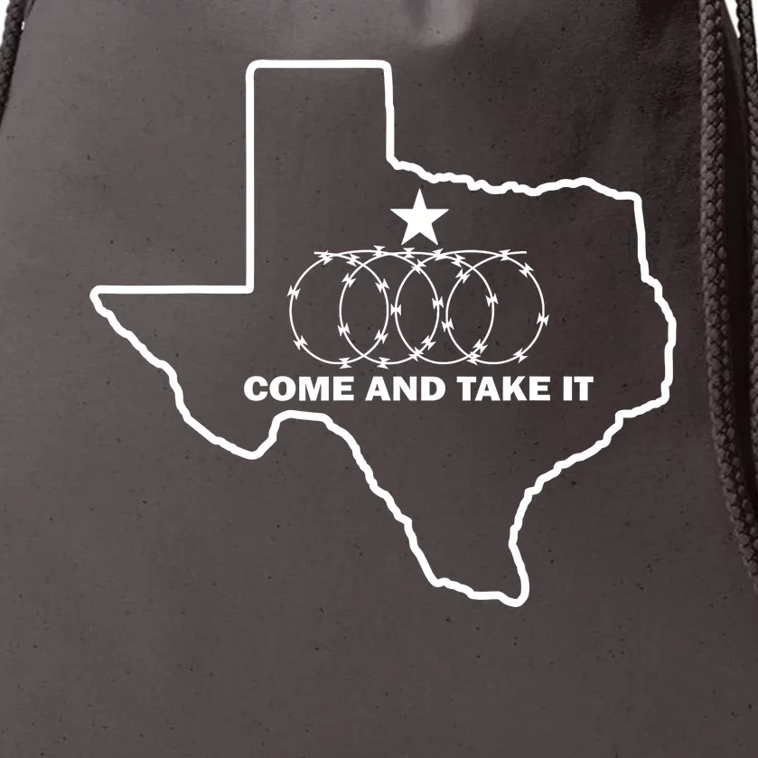 Texas Barbed Wire Come And Take It Drawstring Bag