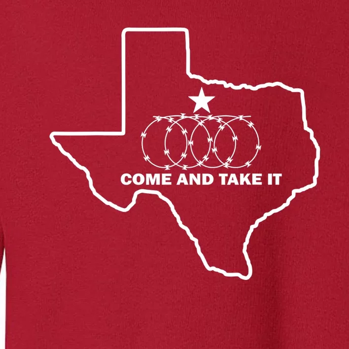 Texas Barbed Wire Come And Take It Toddler Sweatshirt