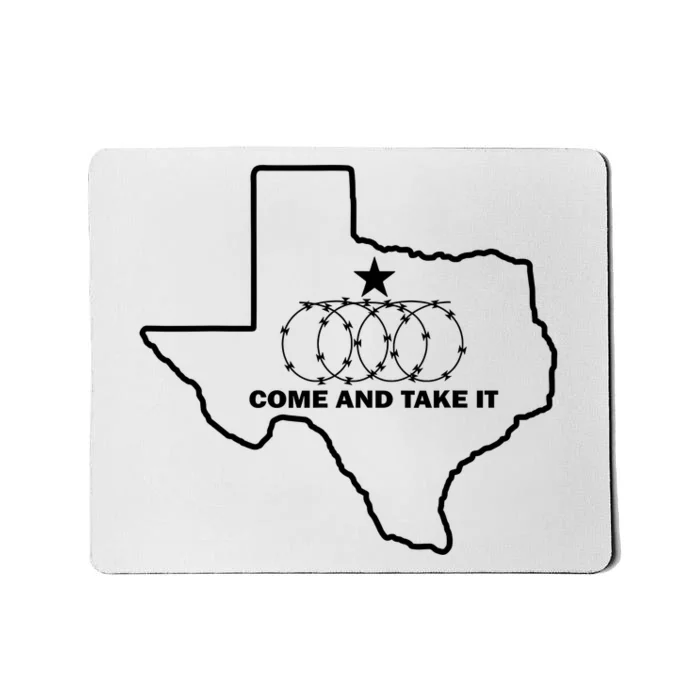 Texas Barbed Wire Come And Take It Mousepad