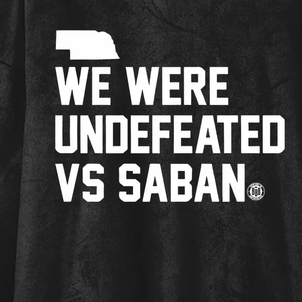 Triple B We Were Undefeated Vs Saban Hooded Wearable Blanket