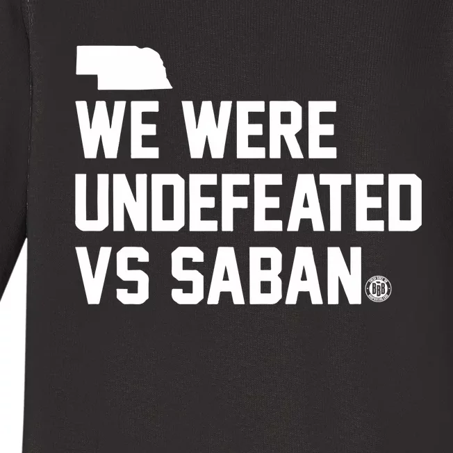 Triple B We Were Undefeated Vs Saban Baby Long Sleeve Bodysuit