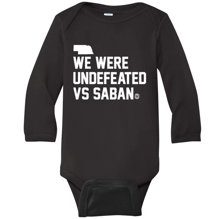 Triple B We Were Undefeated Vs Saban Baby Long Sleeve Bodysuit