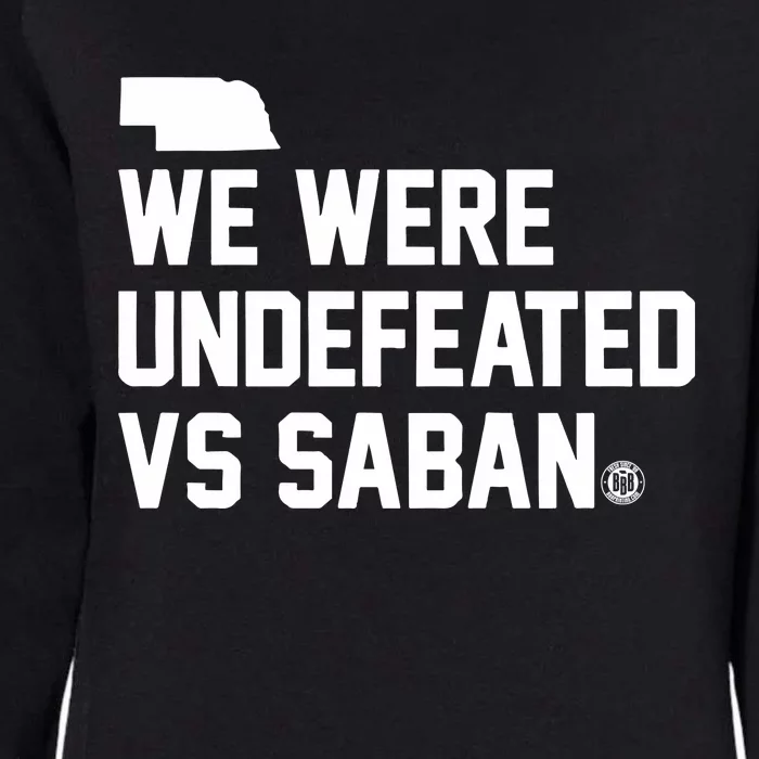 Triple B We Were Undefeated Vs Saban Womens California Wash Sweatshirt