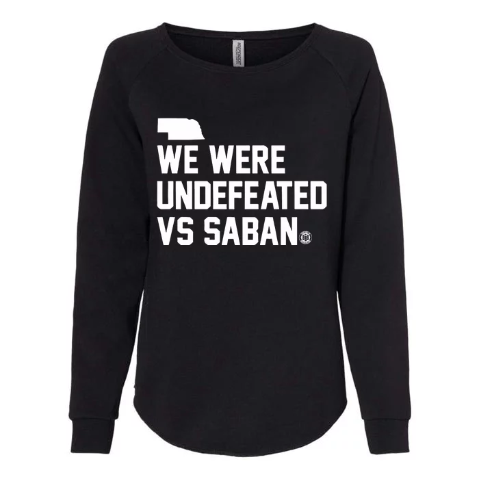 Triple B We Were Undefeated Vs Saban Womens California Wash Sweatshirt