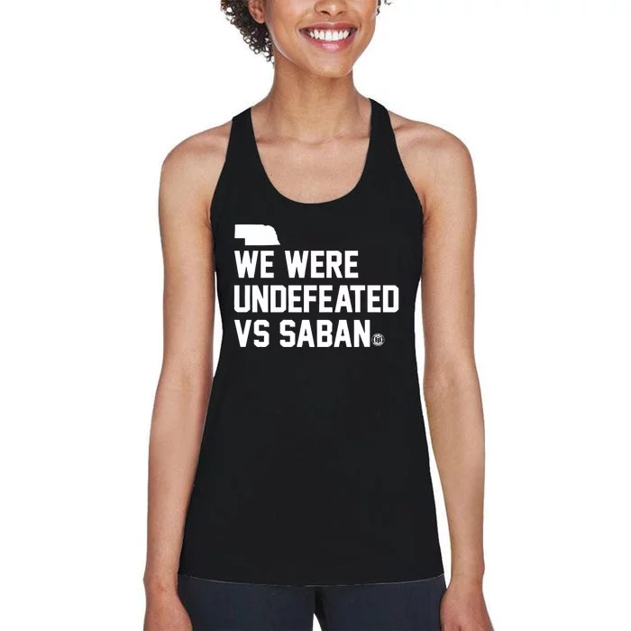 Triple B We Were Undefeated Vs Saban Women's Racerback Tank