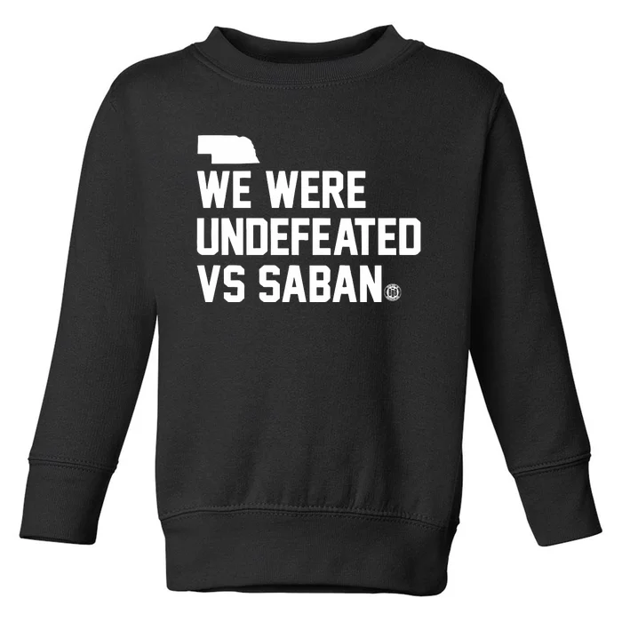 Triple B We Were Undefeated Vs Saban Toddler Sweatshirt