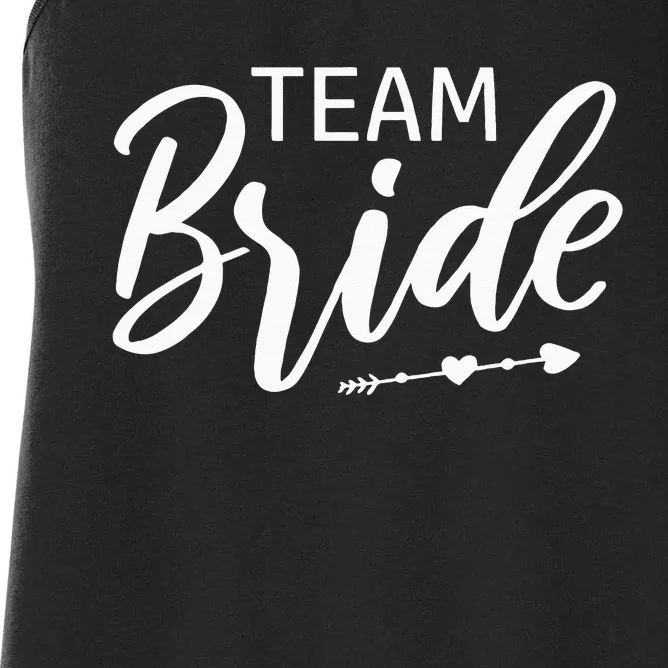 Team Bride Wedding Party Women's Racerback Tank